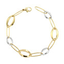 18K PULSERA BICOLOR 19.5 CM 18K PULSERA BICOLOR 19.5 CM