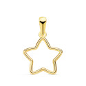 18K COLGANTE AMULETO ORO AMARILLO ESTRELLA CERCO LISO 12.5X12.5 MM 18K COLGANTE AMULETO ORO AMARILLO ESTRELLA CERCO LISO 12.5X12.5 MM