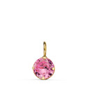 18K COLGANTE ORO AMARILLO REDONDO CON PIEDRA ROSA 6 MM. 18K COLGANTE ORO AMARILLO REDONDO CON PIEDRA ROSA 6 MM.