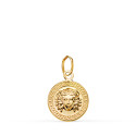 18K MEDALLA ORO AMARILLO MEDUSA GRECA EN BRILLO. MEDIDA: 12 MM