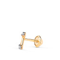 18K PIERCING ORO BICOLOR BARRA CON CIRCONITAS. MEDIDA: 6X2 MM. CIERRE TUERCA 18K PIERCING ORO BICOLOR BARRA CON CIRCONITAS. MEDIDA: 6X2 MM. CIERRE TUERCA