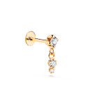 18K PIERCING DE OREJA ORO AMARILLO CON CIRCONITAS. GRUESO BARRA 1.20 MM ANCHO: 4 MM TOTAL PIERCING 12 MM CIERRE TUERCA 18K PIERCING DE OREJA ORO AMARILLO CON CIRCONITAS. GRUESO BARRA 1.20 MM ANCHO: 4 MM TOTAL PIERCING 12 MM CIERRE TUERCA