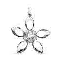 18K COLGANTE ORO BLANCO FLOR 30X29 MM 18K COLGANTE ORO BLANCO FLOR 30X29 MM