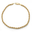18K PULSERA ORO AMARILLO CORDON SALOMONICO. ANCHO 3,3 MM LARGO 19,5 CM 18K PULSERA ORO AMARILLO CORDON SALOMONICO. ANCHO 3,3 MM LARGO 19,5 CM
