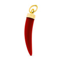 18K COLGANTE AMULETO ORO AMARILLO COLMILLOS 20 X 4 MM 18K COLGANTE AMULETO ORO AMARILLO COLMILLOS 20 X 4 MM