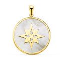 18K COLGANTE ORO AMARILLO Y NACAR SIMBOLO ESTRELLA POLAR 20 MM 18K COLGANTE ORO AMARILLO Y NACAR SIMBOLO ESTRELLA POLAR 20 MM