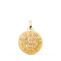 18K COLGANTE AMULETO DISCO ORO AMARILLO MATIZADOY BRILLO TETRAGRAMATON 18 MM 18K COLGANTE AMULETO DISCO ORO AMARILLO MATIZADOY BRILLO TETRAGRAMATON 18 MM
