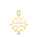 18K CRUZ DE OCCITANIA ORO AMARILLO EN BRILLO. 21 X 20 MM 18K CRUZ DE OCCITANIA ORO AMARILLO EN BRILLO. 21 X 20 MM