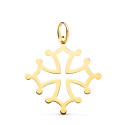 18K CRUZ DE OCCITANIA ORO AMARILLO EN BRILLO. 26 X 24 MM 18K CRUZ DE OCCITANIA ORO AMARILLO EN BRILLO. 26 X 24 MM