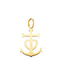 18K CRUZ DE LA CAMARGA ORO AMARILLO EN BRILLO. 17 X 12 MM 18K CRUZ DE LA CAMARGA ORO AMARILLO EN BRILLO. 17 X 12 MM