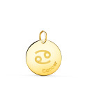 18K HOROSCOPO ORO AMARILLO CANCER EN FRANCES BRILLO 16 MM 18K HOROSCOPO ORO AMARILLO CANCER EN FRANCES BRILLO 16 MM
