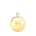 18K HOROSCOPO ORO AMARILLO PISCIS EN FRANCES BRILLO 16 MM 18K HOROSCOPO ORO AMARILLO PISCIS EN FRANCES BRILLO 16 MM