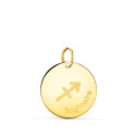 18K HOROSCOPO ORO AMARILLO SAGITARIO EN FRANCES BRILLO 16 MM 18K HOROSCOPO ORO AMARILLO SAGITARIO EN FRANCES BRILLO 16 MM