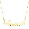 18K GARGANTILLA ORO AMARILLO LETRA MAMAN ANCHO: 34MM CADENA 43 2 CM