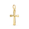 18K CRUZ ORO AMARILLO LISA EN BRILLO HUECA 21 X 12 MM 18K CRUZ ORO AMARILLO LISA EN BRILLO HUECA 21 X 12 MM