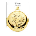 18K GUARDAPELO DIJE PORTAFOTOS ORO AMARILLO REDONDO LABRADO. 23 MM 18K GUARDAPELO DIJE PORTAFOTOS ORO AMARILLO REDONDO LABRADO. 23 MM