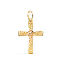 18K CRUZ ORO AMARILLO CALADA DETALLES FILIGRANA. MEDIDA: 24 X 16 MM 18K CRUZ ORO AMARILLO CALADA DETALLES FILIGRANA. MEDIDA: 24 X 16 MM