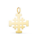18K COLGANTE ORO AMARILLO CRUZ DE JERUSALEN SILUETA EN BRILLO. 22 X 20 MM 18K COLGANTE ORO AMARILLO CRUZ DE JERUSALEN SILUETA EN BRILLO. 22 X 20 MM