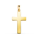 18K CRUZ ORO AMARILLO LISA HUECA PALO RECTANGULAR BRILLO. 23 X 14 MM. GROSOR: 1,5 MM 18K CRUZ ORO AMARILLO LISA HUECA PALO RECTANGULAR BRILLO. 23 X 14 MM. GROSOR: 1,5 MM