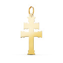18K COLGANTE ORO AMARILLO CRUZ DE CARAVACA EN BRILLO. MEDIDA: 27 X 13,5 MM 18K COLGANTE ORO AMARILLO CRUZ DE CARAVACA EN BRILLO. MEDIDA: 27 X 13,5 MM