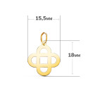 18K COLGANTE ORO AMARILLO CRUZ MATRIMONIAL EN BRILLO. MEDIDA: 18 X 15,5 MM 18K COLGANTE ORO AMARILLO CRUZ MATRIMONIAL EN BRILLO. MEDIDA: 18 X 15,5 MM