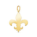 18K COLGANTE ORO AMARILLO CRUZ FLOR DE LIS EN BRILLO. MEDIDA: 24 X 20 MM 18K COLGANTE ORO AMARILLO CRUZ FLOR DE LIS EN BRILLO. MEDIDA: 24 X 20 MM