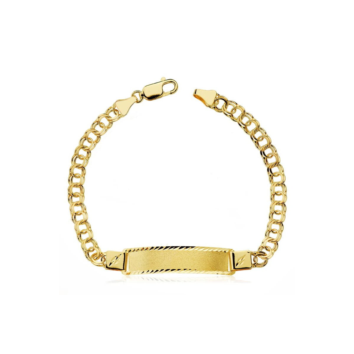 18K ESCLAVA ORO AMARILLO HUNGARA HUECA 21.5 CM