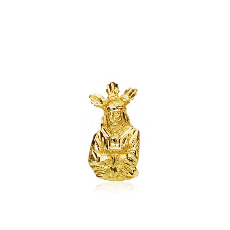 18K CRISTO ORO AMARILLO CAUTIVO SILUETA 19X9 MM