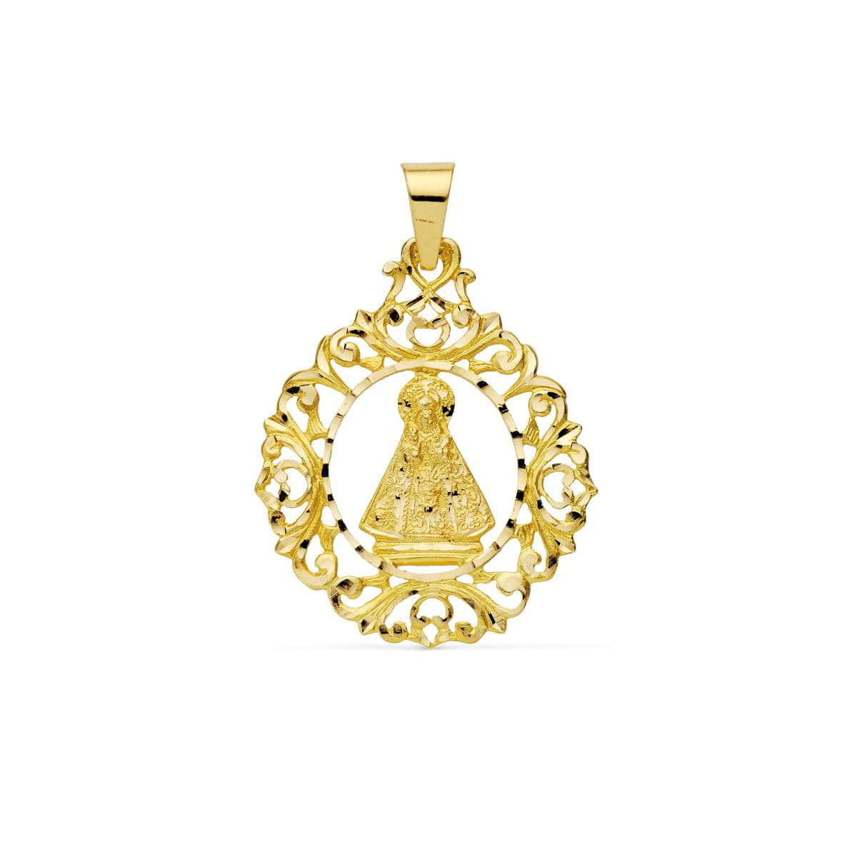 18K MEDALLA ORO AMARILLO VIRGEN DE LA CABEZA 43X36 MM