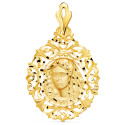 18K MEDALLA ORO AMARILLO VIRGEN MACARENA CERCO 40X31 MM 18K MEDALLA ORO AMARILLO VIRGEN MACARENA CERCO 40X31 MM