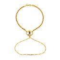 18K PULSERA ORO AMARILLO INDIA ZAFIRO CORAZON 18K PULSERA ORO AMARILLO INDIA ZAFIRO CORAZON