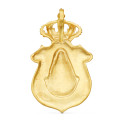 18K COLGANTE ORO AMARILLO ESCUDO V. DEL ROCIO HUELVA 46X25 MM 18K COLGANTE ORO AMARILLO ESCUDO V. DEL ROCIO HUELVA 46X25 MM