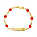 18K ESCLAVA ORO AMARILLO CORAL FINO CERDEÑA 5-51/2 MM 18K ESCLAVA ORO AMARILLO CORAL FINO CERDEÑA 5-51/2 MM