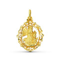 18K MEDALLA ORO AMARILLO VIRGEN DE LA SALUD CERCO 29X22 MM 18K MEDALLA ORO AMARILLO VIRGEN DE LA SALUD CERCO 29X22 MM