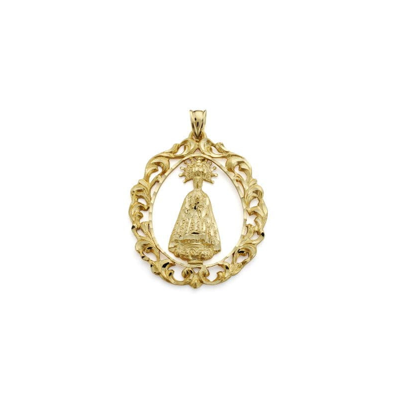 18K MEDALLA ORO AMARILLO VIRGEN DE LA ASUNCION 43X35 MM