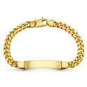 18K ESCLAVA ORO AMARILLO BARBADA MACIZA CABALLERO 18K ESCLAVA ORO AMARILLO BARBADA MACIZA CABALLERO