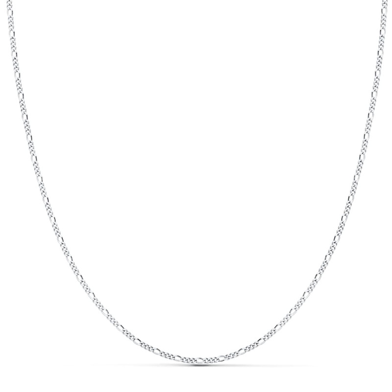 18K CADENA MACIZA ORO BLANCO CARTIER 3X1. 1 MM 40CM