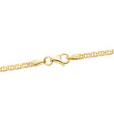 18K CADENA ORO AMARILLO ANCLA PLANA HUECA LARGO 50CM ANCHO 2 MM