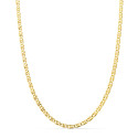 18K CADENA ORO AMARILLO ANCLA HUECA LARGO 50CM ANCHO 2 MM