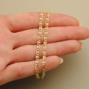 18K CADENA ORO AMARILLO ANCLA HUECA LARGO 45CM ANCHO 3 MM 18K CADENA ORO AMARILLO ANCLA HUECA LARGO 45CM ANCHO 3 MM