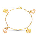 18K PULSERA ORO BICOLOR FETICHES 18K PULSERA ORO BICOLOR FETICHES