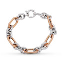 18K PULSERA ORO BICOLOR ESLABONES 18K PULSERA ORO BICOLOR ESLABONES