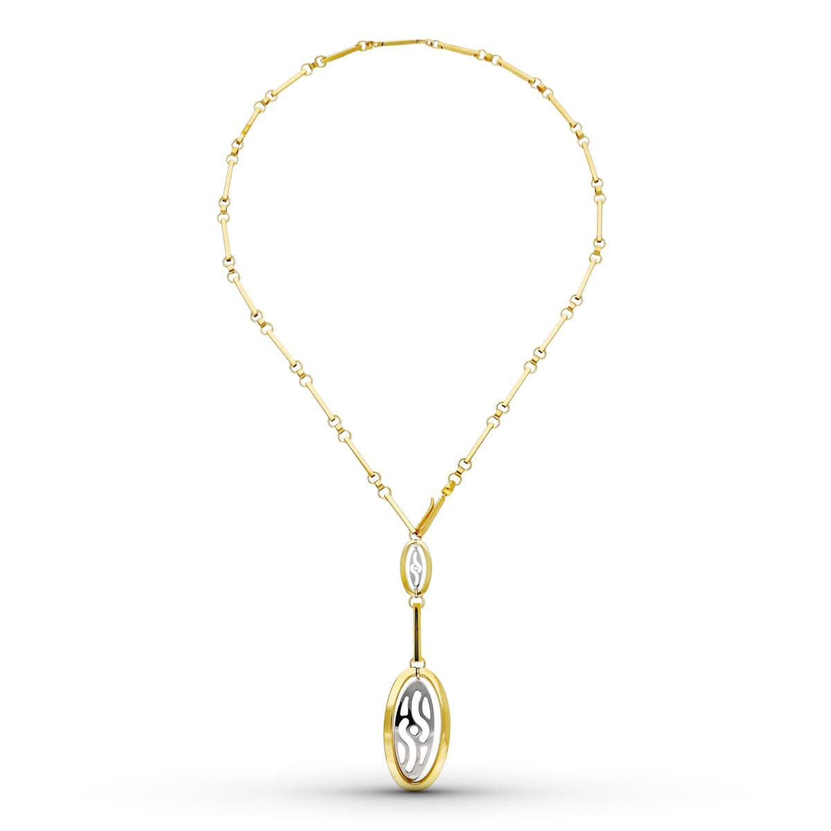 18K GARGANTILLA ORO BICOLOR 45CM