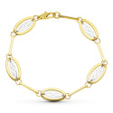 18K PULSERA ORO BICOLOR MOTIVOS 18K PULSERA ORO BICOLOR MOTIVOS