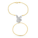 18K PULSERA ORO BICOLOR INDIA CONEJITO CIRCO. 18K PULSERA ORO BICOLOR INDIA CONEJITO CIRCO.