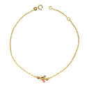 18K PULSERA ORO AMARILLO MARIPOSA ESMALTE 18CM 1.20CM 18K PULSERA ORO AMARILLO MARIPOSA ESMALTE 18CM 1.20CM