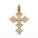18K CRUZ ORO AMARILLO CANJAYAR. 31X22 MM