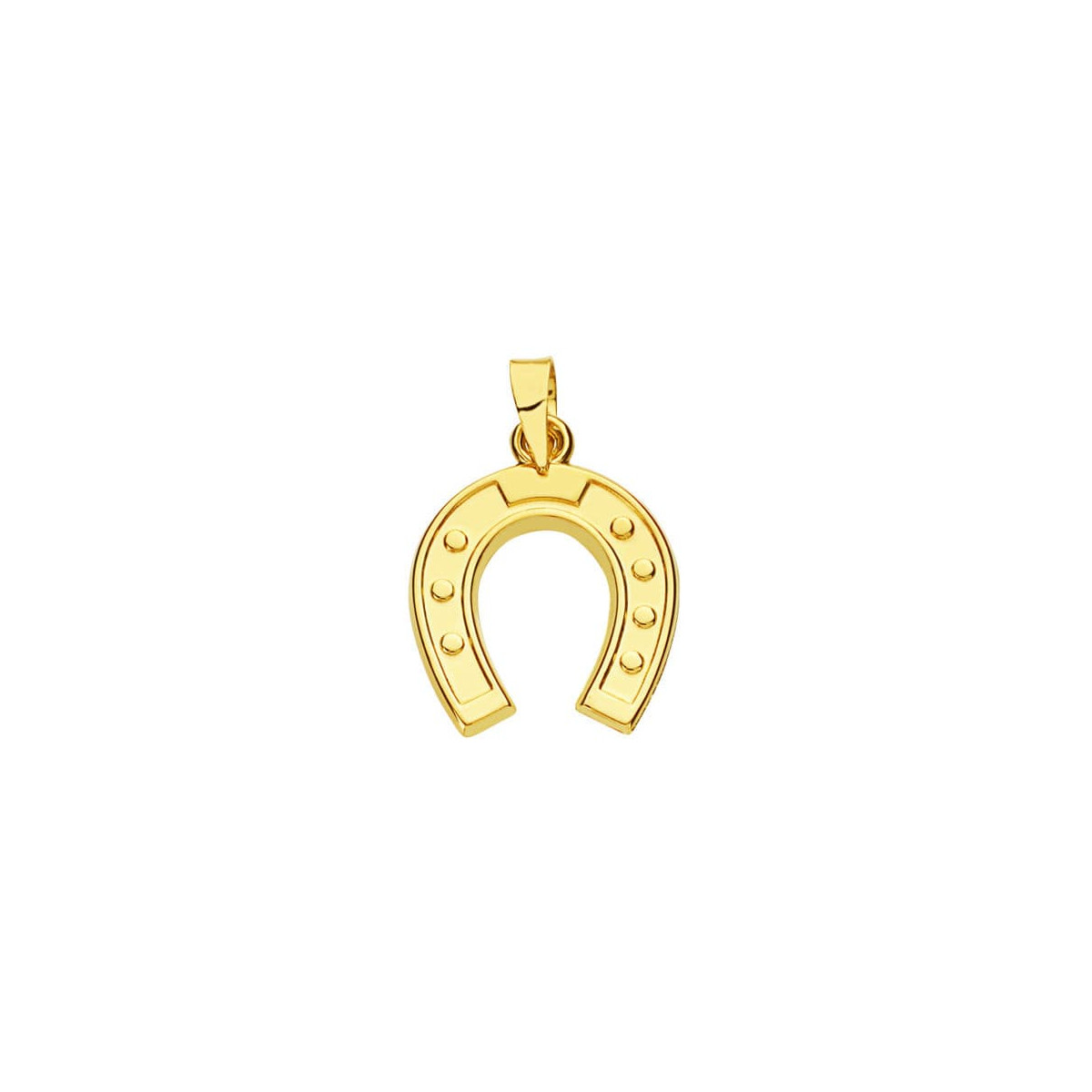 18K COLGANTE AMULETO ORO AMARILLO HERRADURA 20X15 MM