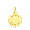18K HOROSCOPO ORO AMARILLO CANCER 13 MM