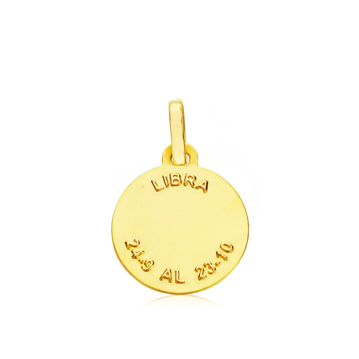 18K HOROSCOPO ORO AMARILLO LIBRA 13 MM